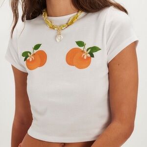 Lisa says gah Alex tee orange tangerine graphic tee NWT